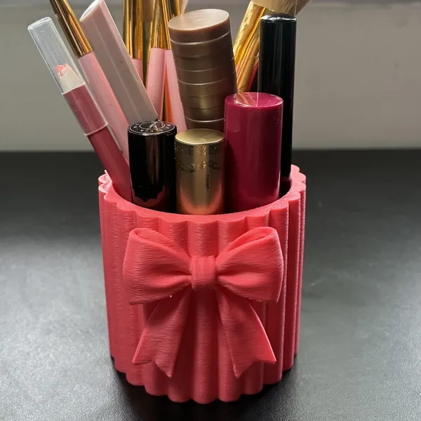 Pote Organizador Canelado com Laço foto miniatura